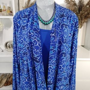 Classic Editions Blue Tunic Top Size XXL